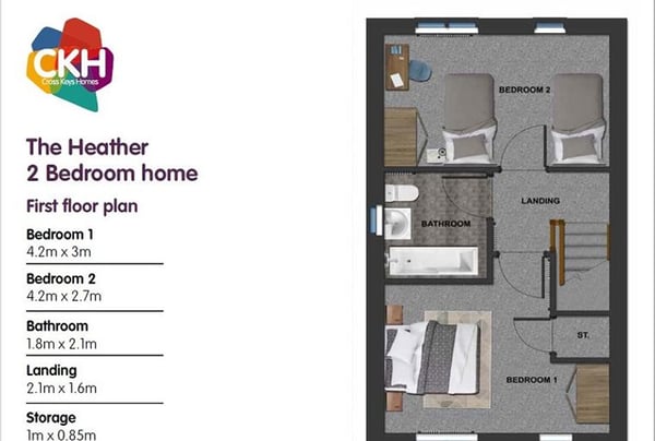 2 bedroom house for sale - Image 3
