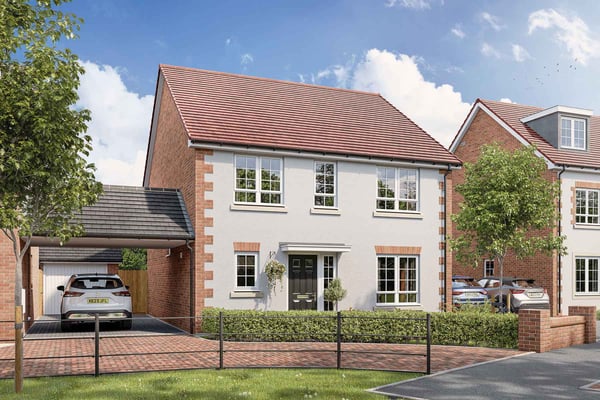 4 bedroom home with garage and driveway parking - Image 1