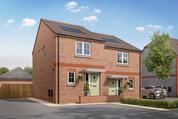 2 bedroom end terrace with two allocated parking spaces - Image 1