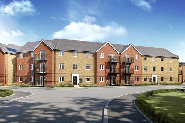 2 bedroom apartment with fully integrated kitchen and flooring - Image 1