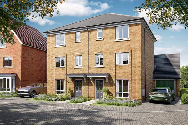 3 bedroom semi-detached with second floor study - Image 1