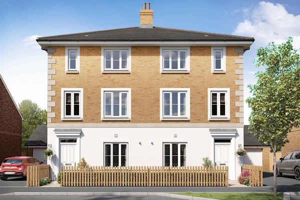 4 bedroom townhouse with garage and driveway - Image 1