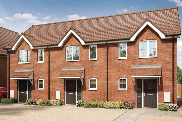 2 bedroom end terrace with side by side parking - Image 1
